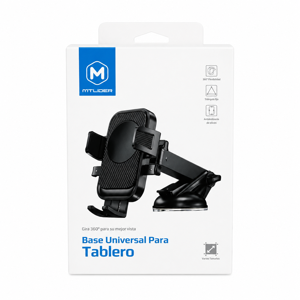 Soporte para Celular Base Universal Tablero Auto 360° MTLider
