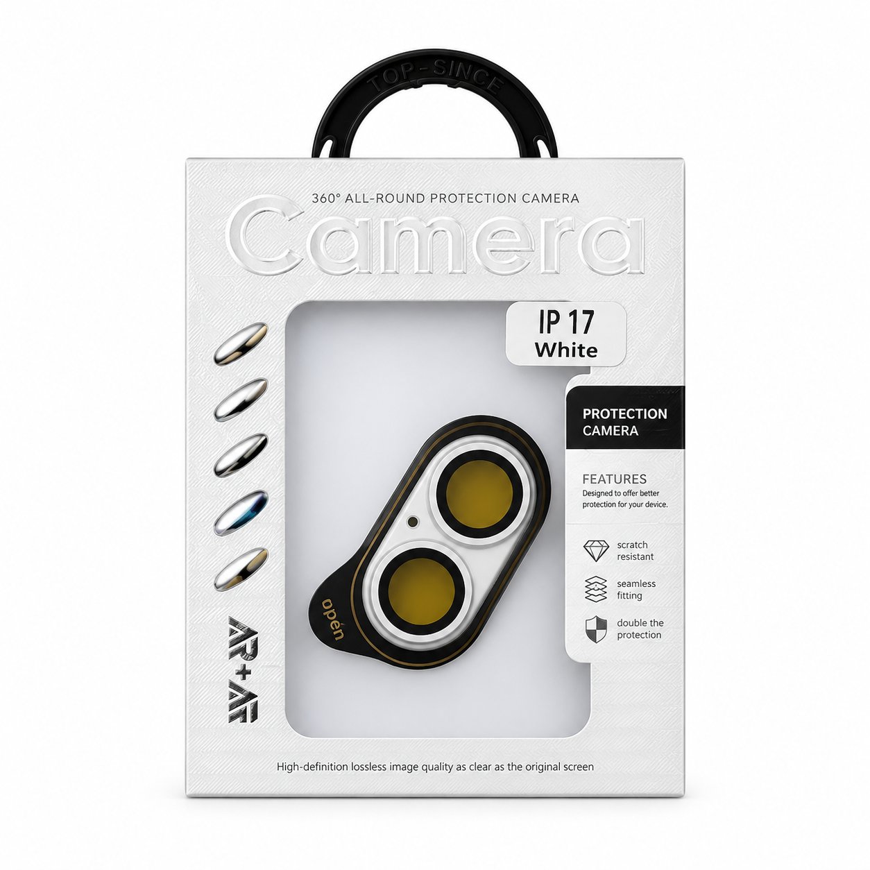 Protector de Lente de Cámara iPhone 17 – Cristal Templado 360° Antirayones
