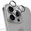 Protector de Lente de Cámara con Aro Metálico para iPhone 15 Pro/15 Pro Max