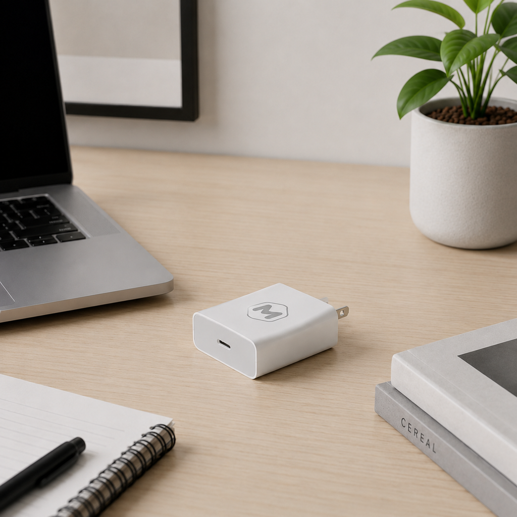 Cubo cargador 20W MTlider - Blanco | Carga Rápida