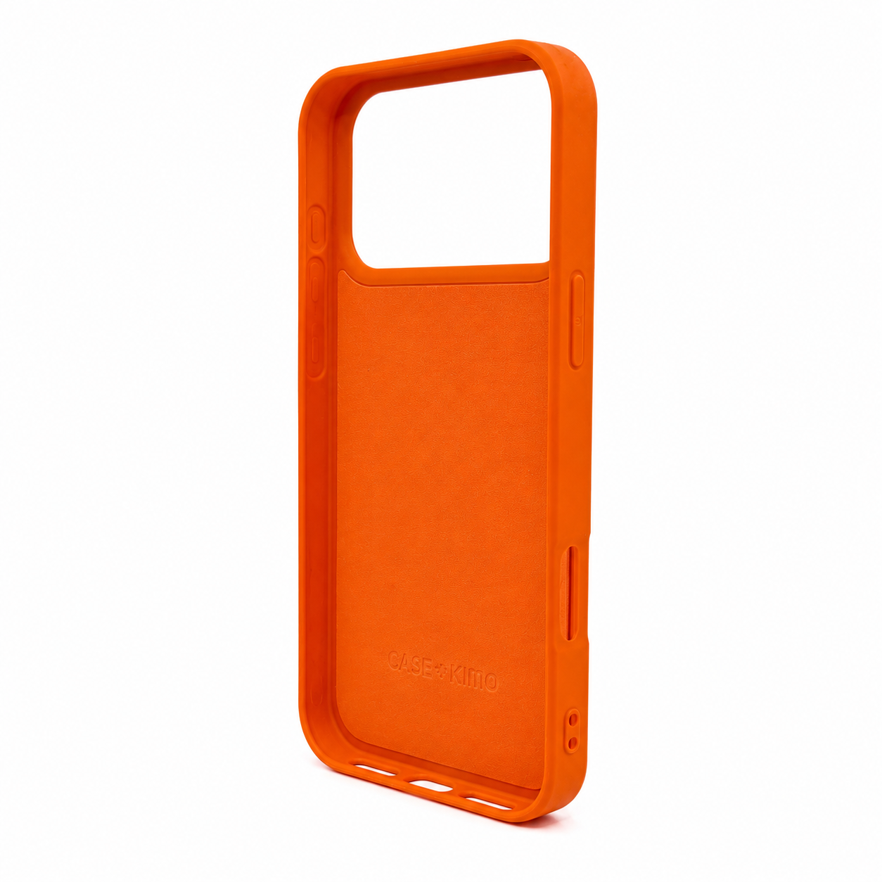 Protector Diamante Kimo iPhone 17 Pro Naranja - vista trasera con cristales