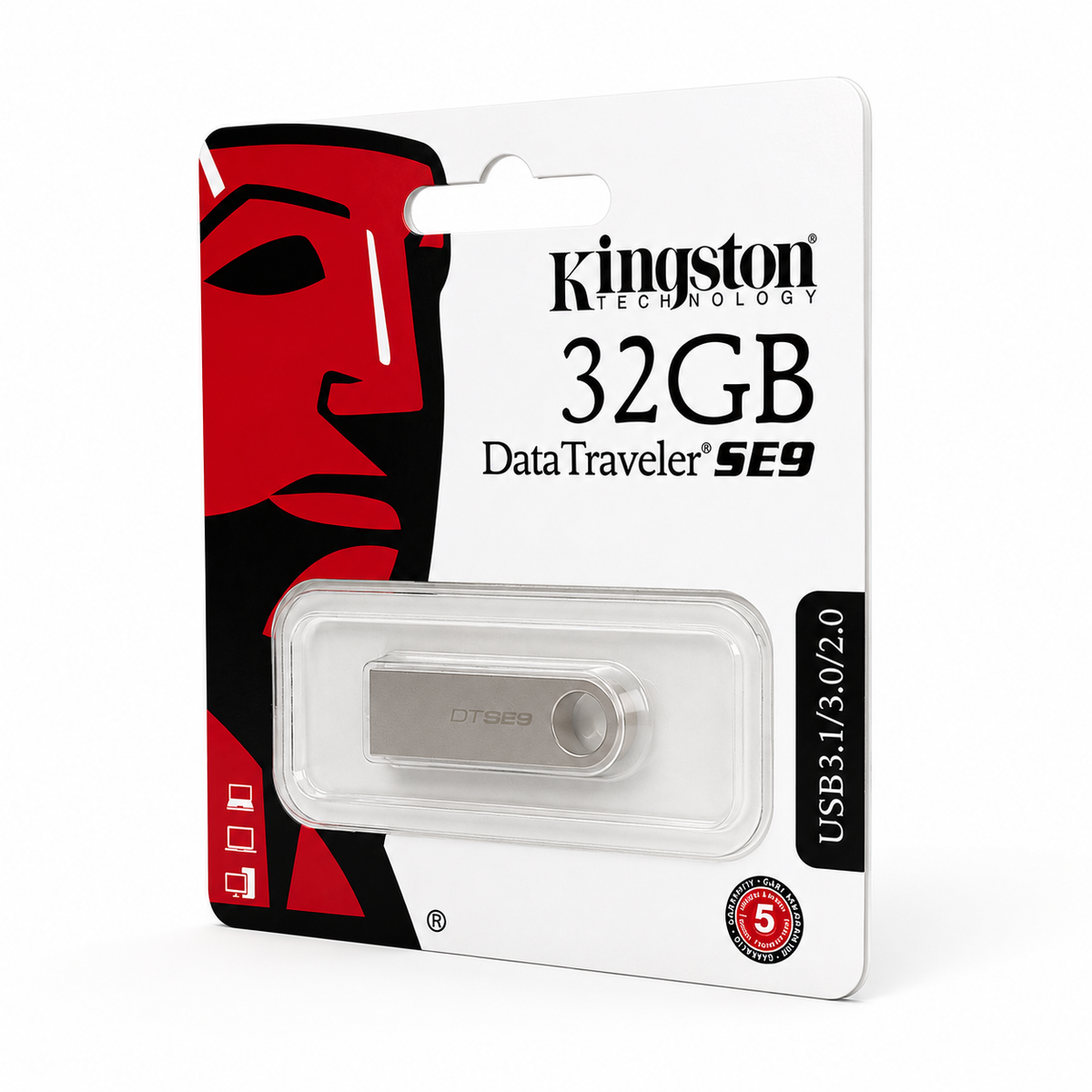 Memoria USB Kingston DataTraveler SE9 32GB – Plata