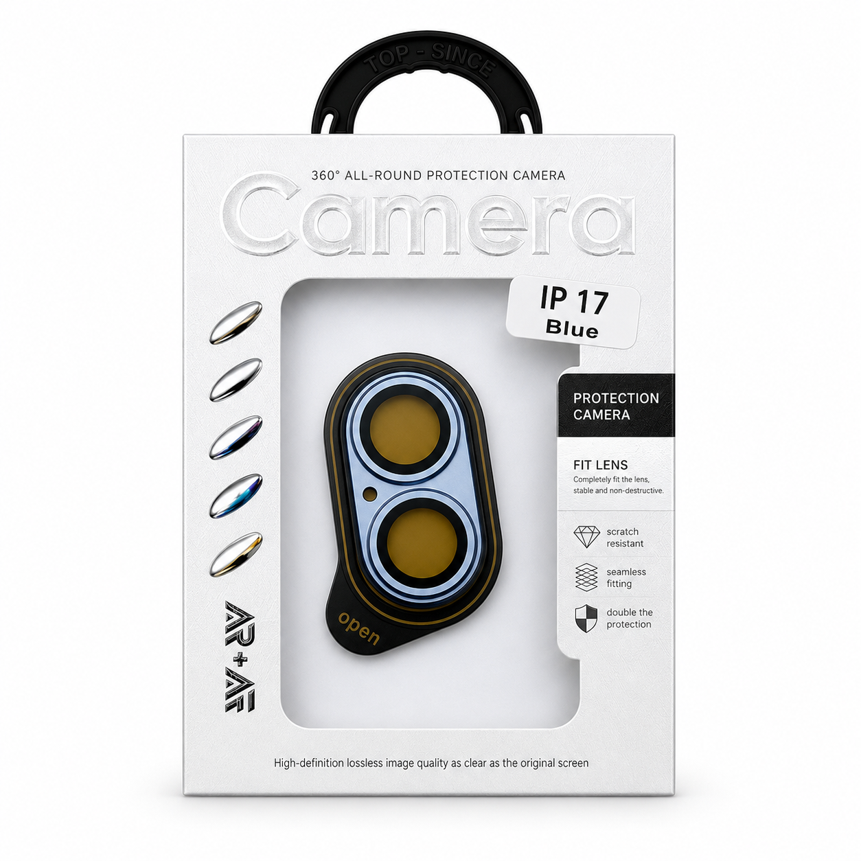 Protector de Lente de Cámara iPhone 17 – Cristal Templado 360° Antirayones