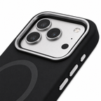 Protector Lacoste Negro MagSafe iPhone 17 Pro Max | Silver Croc
