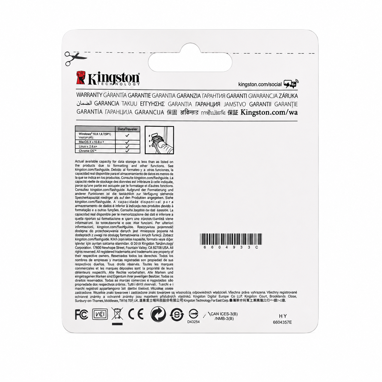 Memoria USB Kingston DataTraveler SE9 16 GB – Plata