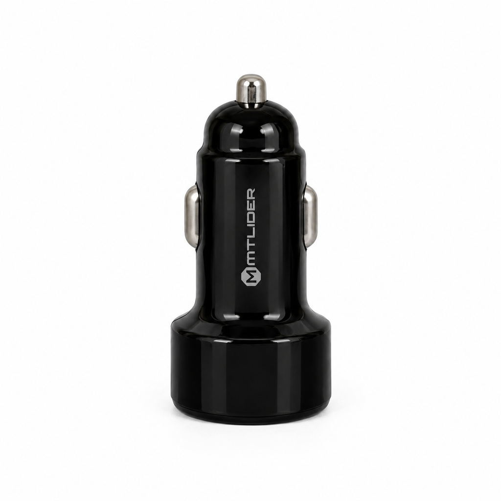 Cargador de Auto Doble USB 3.1A MTLider – Carga Rápida con Chip Inteligente