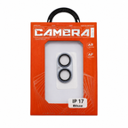 Protector de Lente de Cámara iPhone 17 – Cristal Templado con Marco Metálico