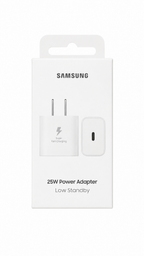Cubo Cargador Samsung 25W Original Blanco USB-C (Sin Cable)