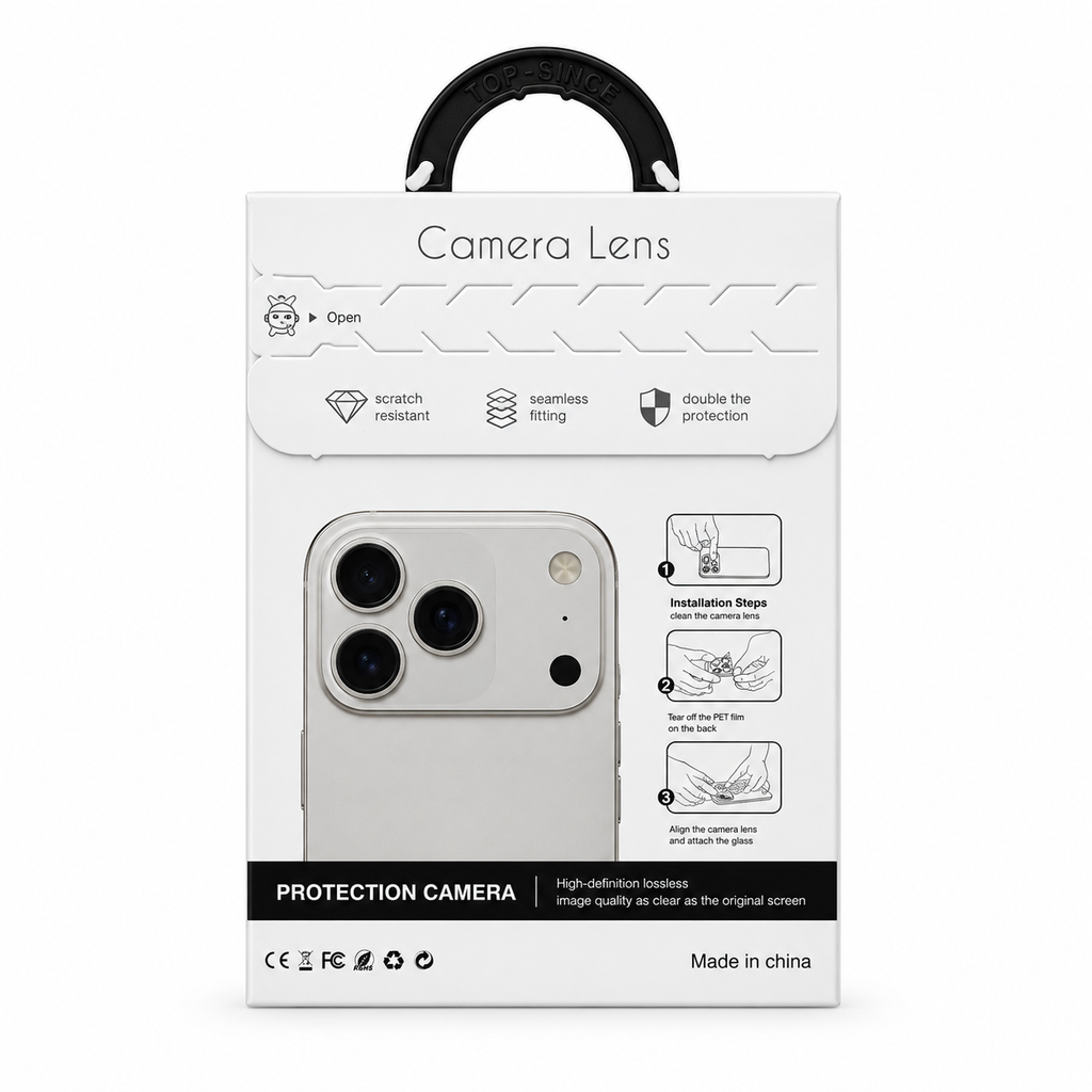 Protector de Lente de Cámara iPhone 17 – Cristal Templado 360° Antirayones