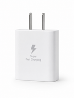 Cubo Cargador Samsung 25W Original Blanco USB-C (Sin Cable)