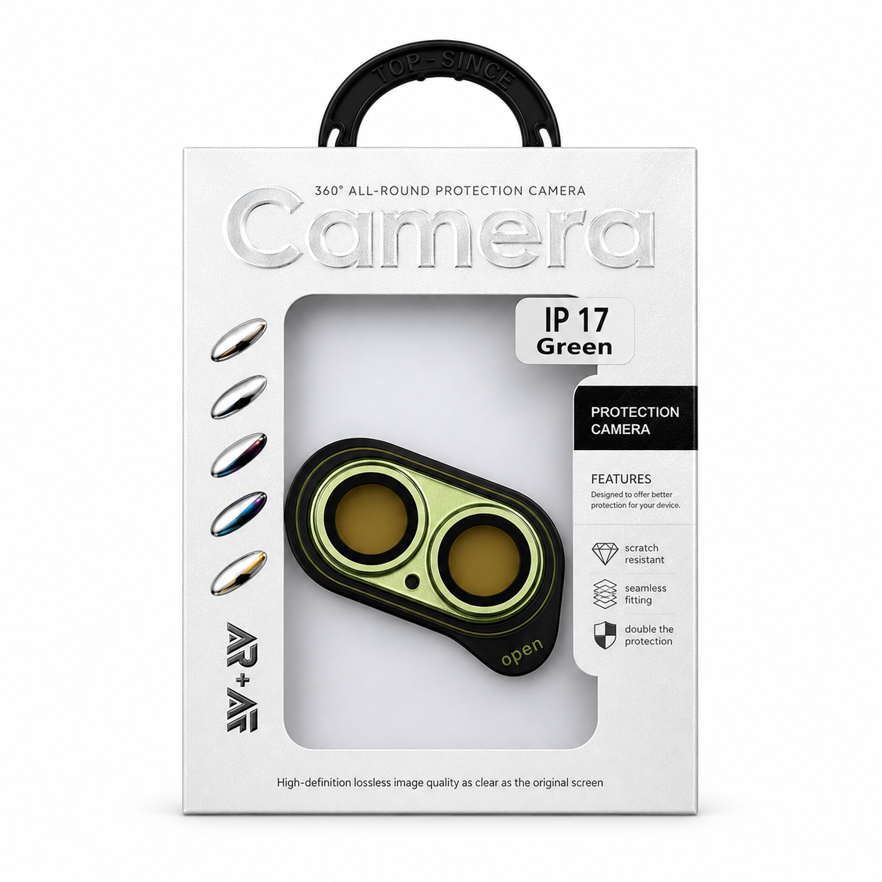Protector de Lente de Cámara iPhone 17 – Cristal Templado 360° Antirayones