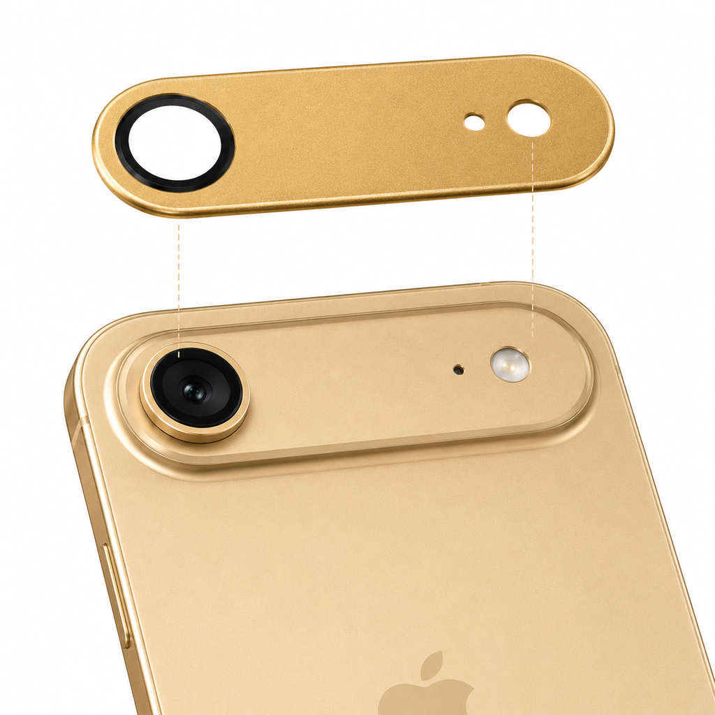 Mica de Cámara iPhone 17 Air 360° – AR+AF |  Negro · Plata · Azul · Dorado