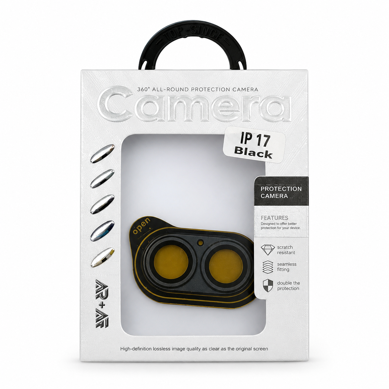 Protector de Lente de Cámara iPhone 17 – Cristal Templado 360° Antirayones