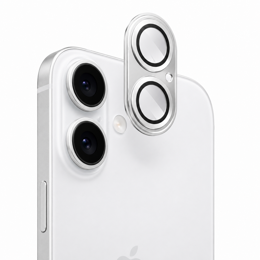 Protector de Lente de Cámara iPhone 17 – Cristal Templado con Marco Metálico