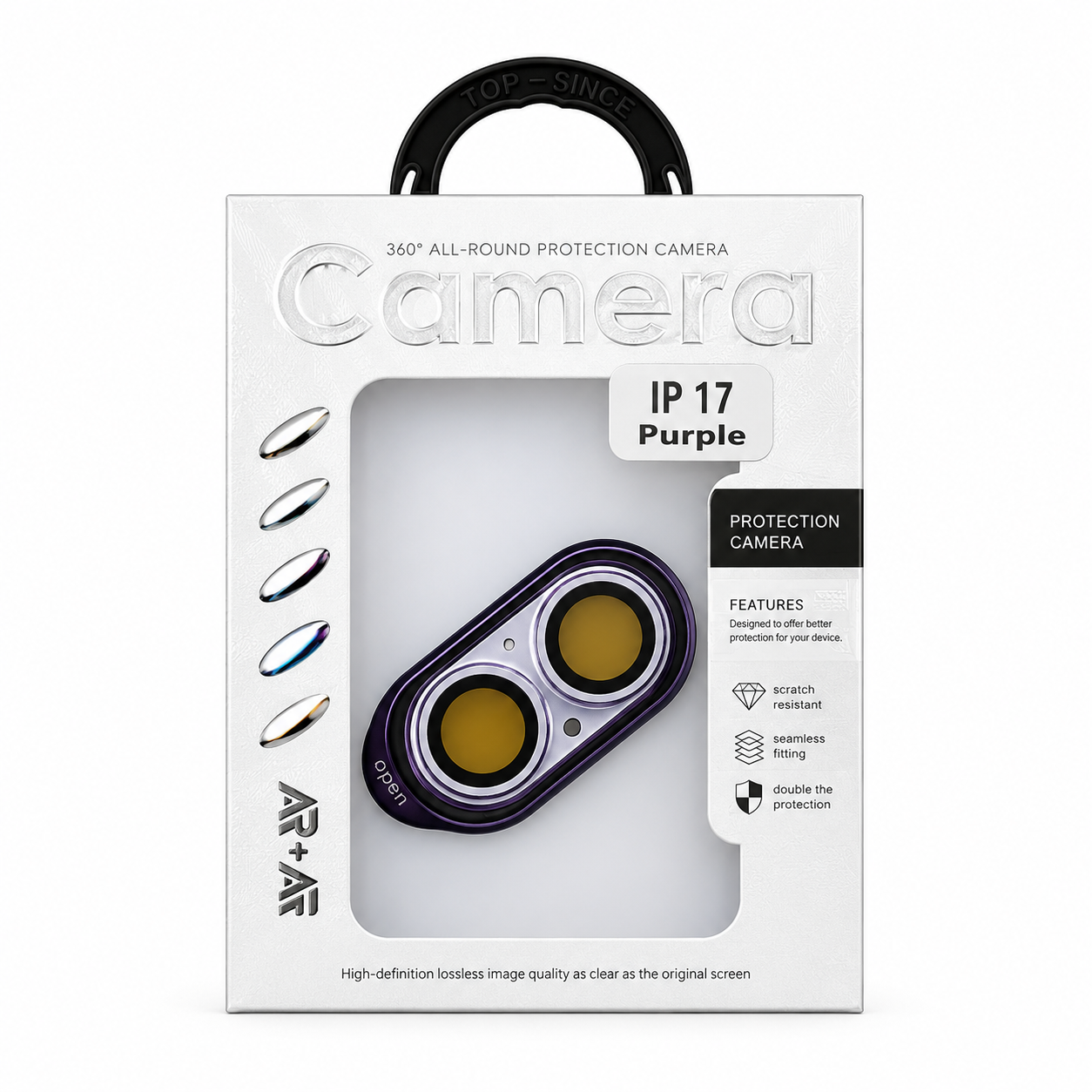Protector de Lente de Cámara iPhone 17 – Cristal Templado 360° Antirayones