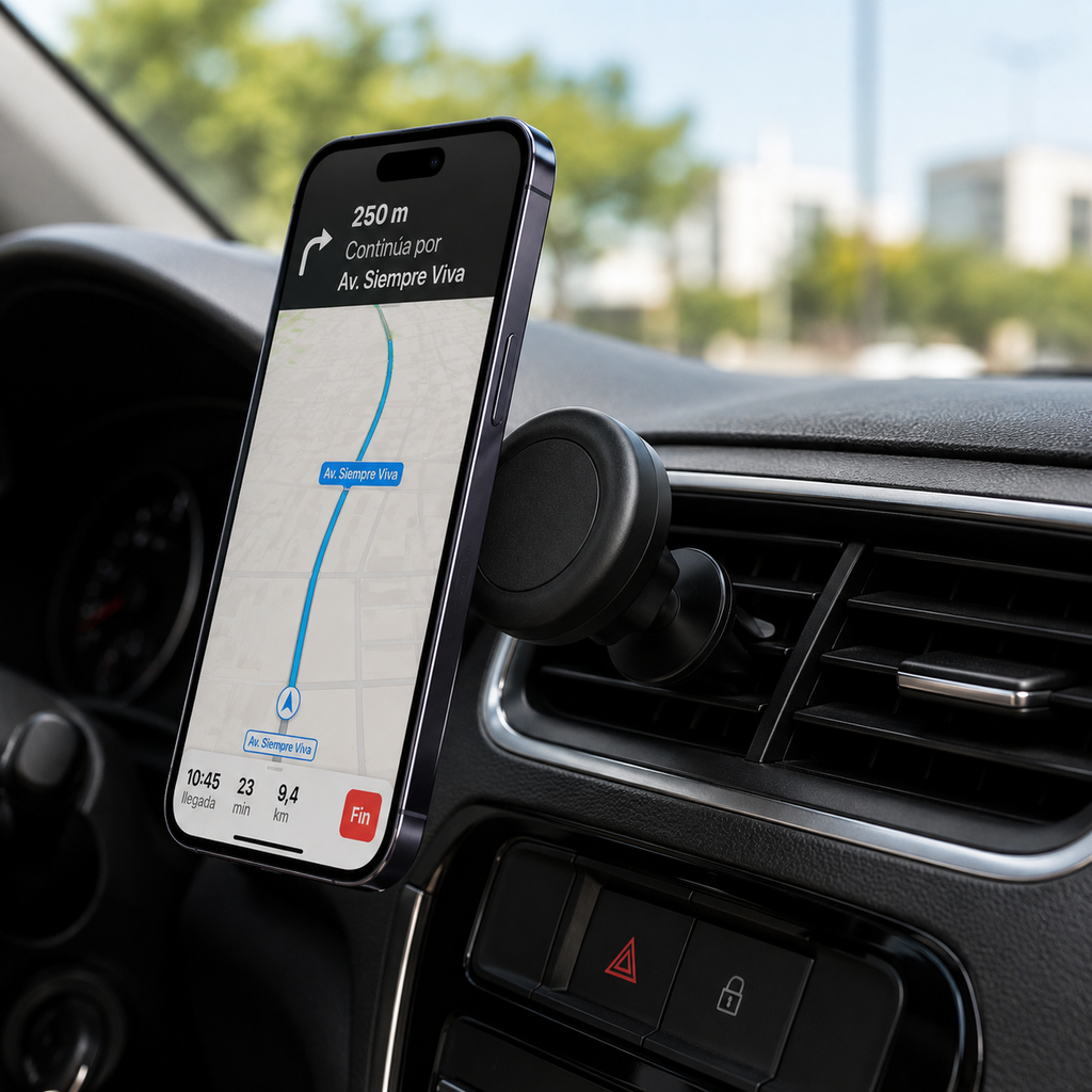 Soporte Magnético para Auto AV15 – Porta Celular para Ventila de Aire 360°