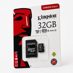 Memoria microSDHC Kingston Canvas Select 32GB Clase 10, 80MB/s, con Adaptador SD