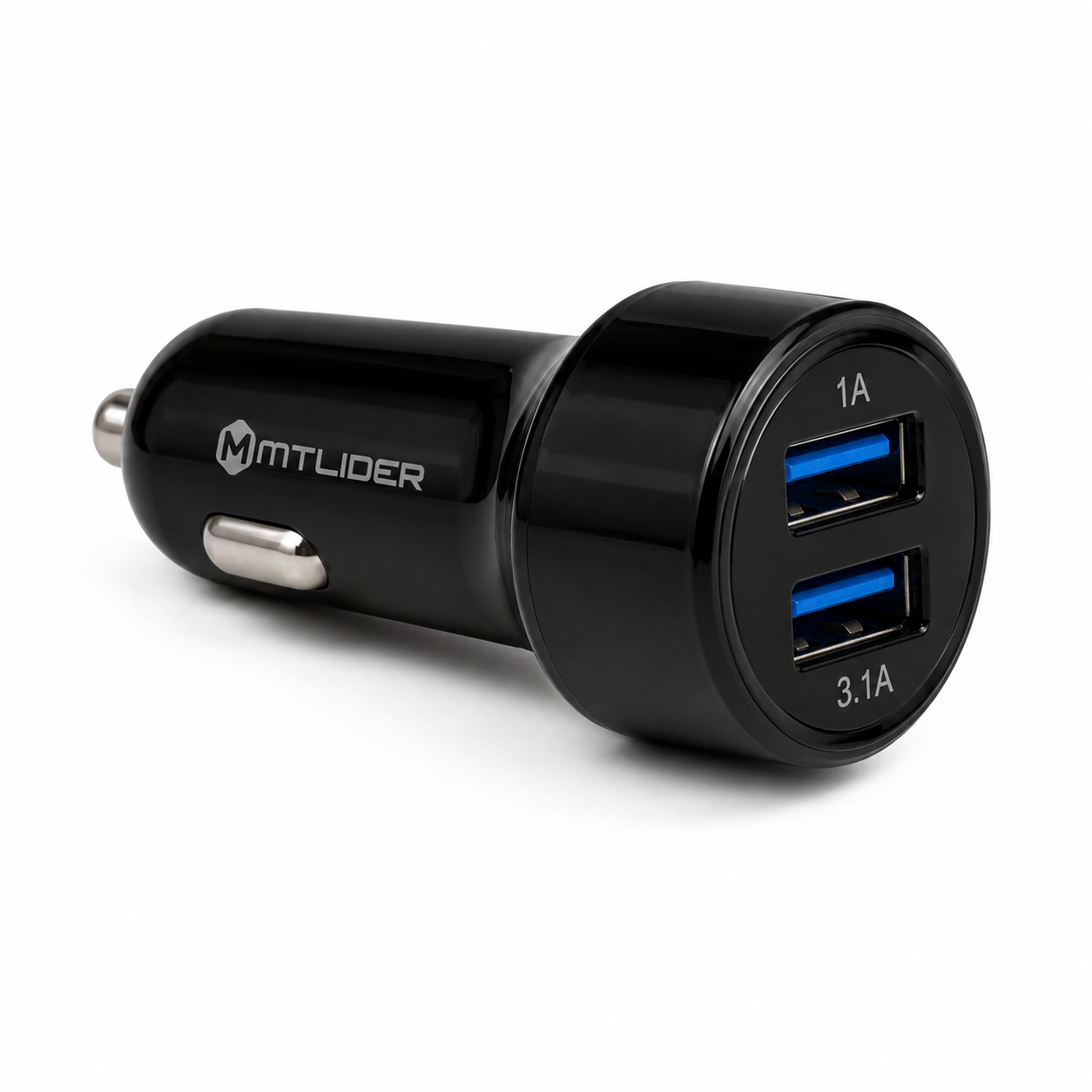 Cargador de Auto Doble USB 3.1A MTLider – Carga Rápida con Chip Inteligente
