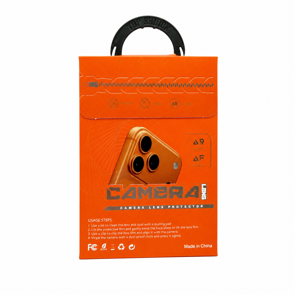 Protector de Lente de Cámara iPhone 17 – Cristal Templado con Marco Metálico