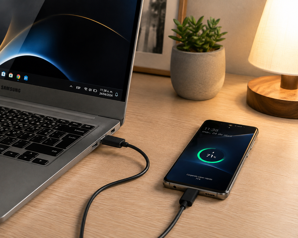 Cable USB-C a USB-A Samsung Original 1.5m – Carga Rápida