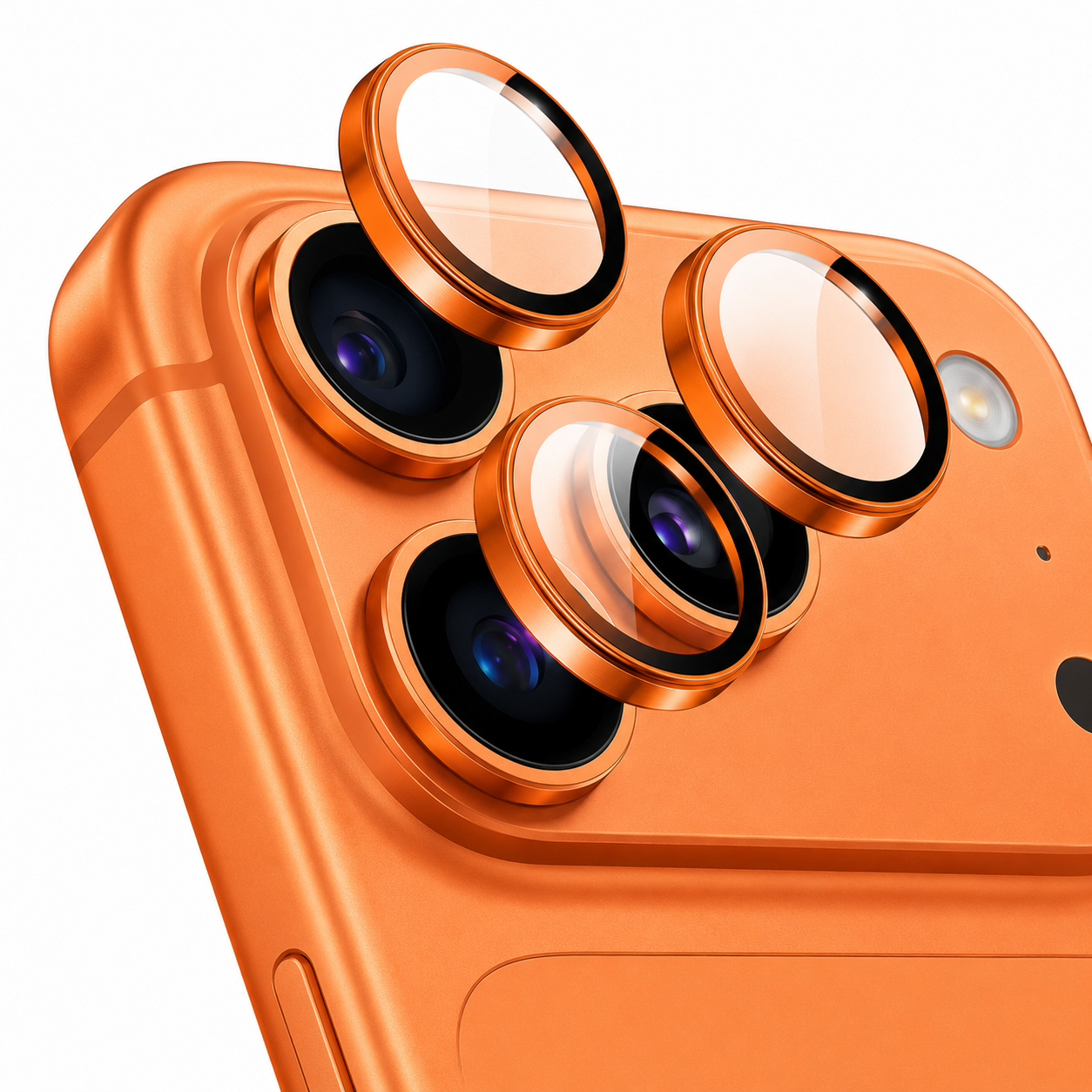 Protector de Lente de Cámara con Aro Metálico para iPhone 17 Pro/17 Pro Max
