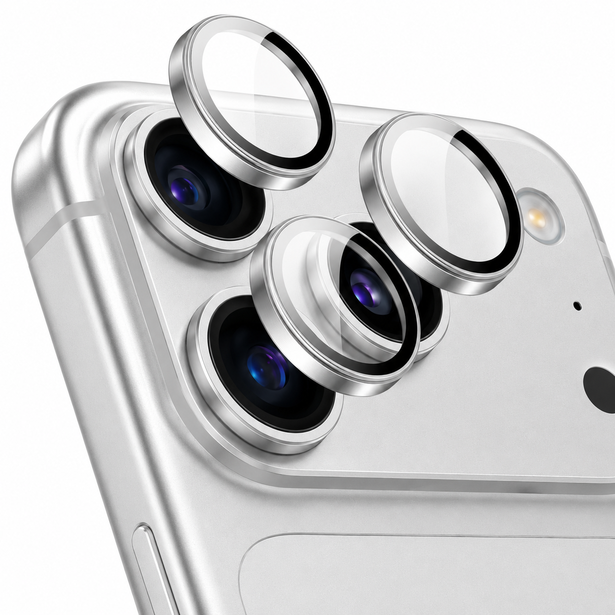 Protector de Lente de Cámara con Aro Metálico para iPhone 17 Pro/17 Pro Max