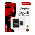 Tarjeta de Memoria microSD Kingston Canvas Select 16GB Clase 10 80MB/s para Android