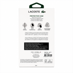 Protector Lacoste MagSafe iPhone 17 Pro Max – Transparente con Marco Dorado