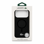 Protector Lacoste Negro MagSafe iPhone 17 Pro Max | Silver Croc