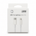 Cable USB-C a Lightning 20W 1m – Carga Rápida para iPhone