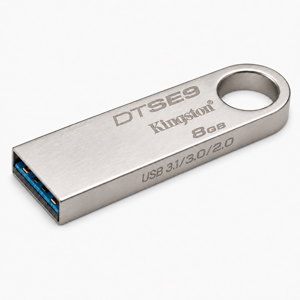 Memoria USB Kingston DataTraveler SE9 8GB –  Plata