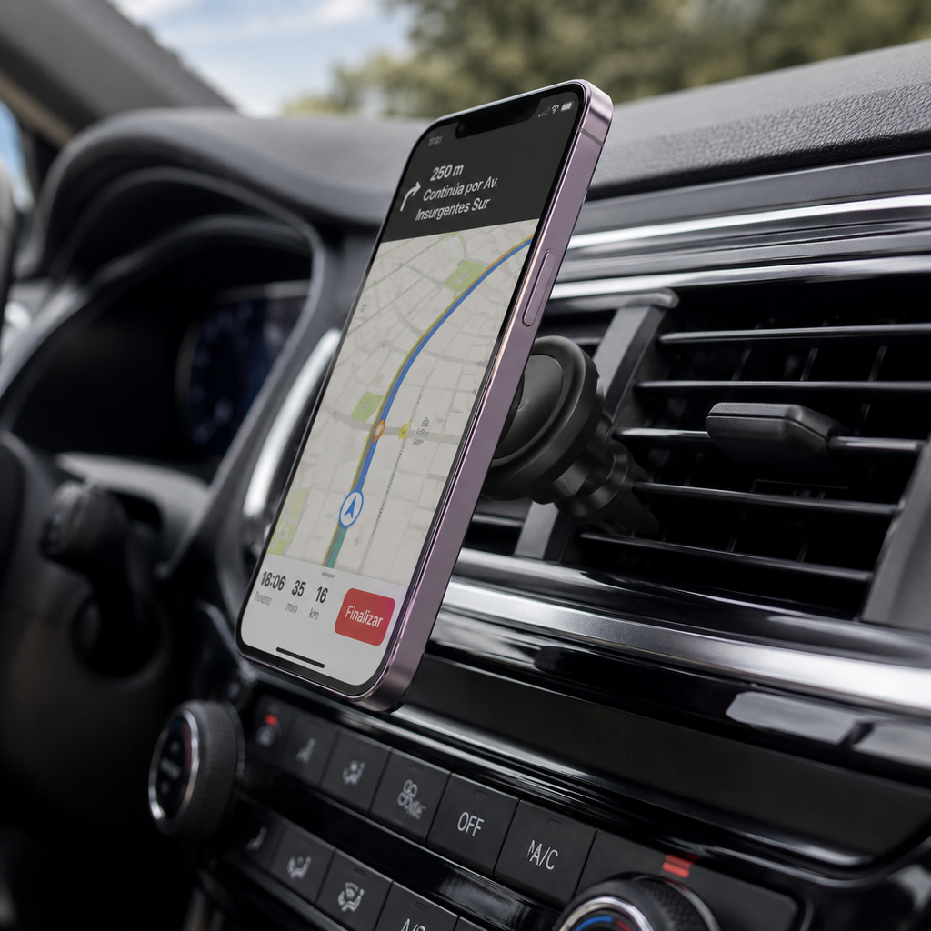 Soporte Magnético para Auto AV15 – Porta Celular para Ventila de Aire 360°
