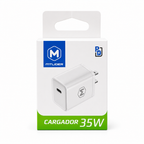 Cubo Cargador 35W MTLider USB-C Power Delivery Carga Rápida