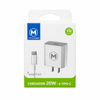 Cargador con cable tipo c a tipo c 20w MTlider 1 Metro
