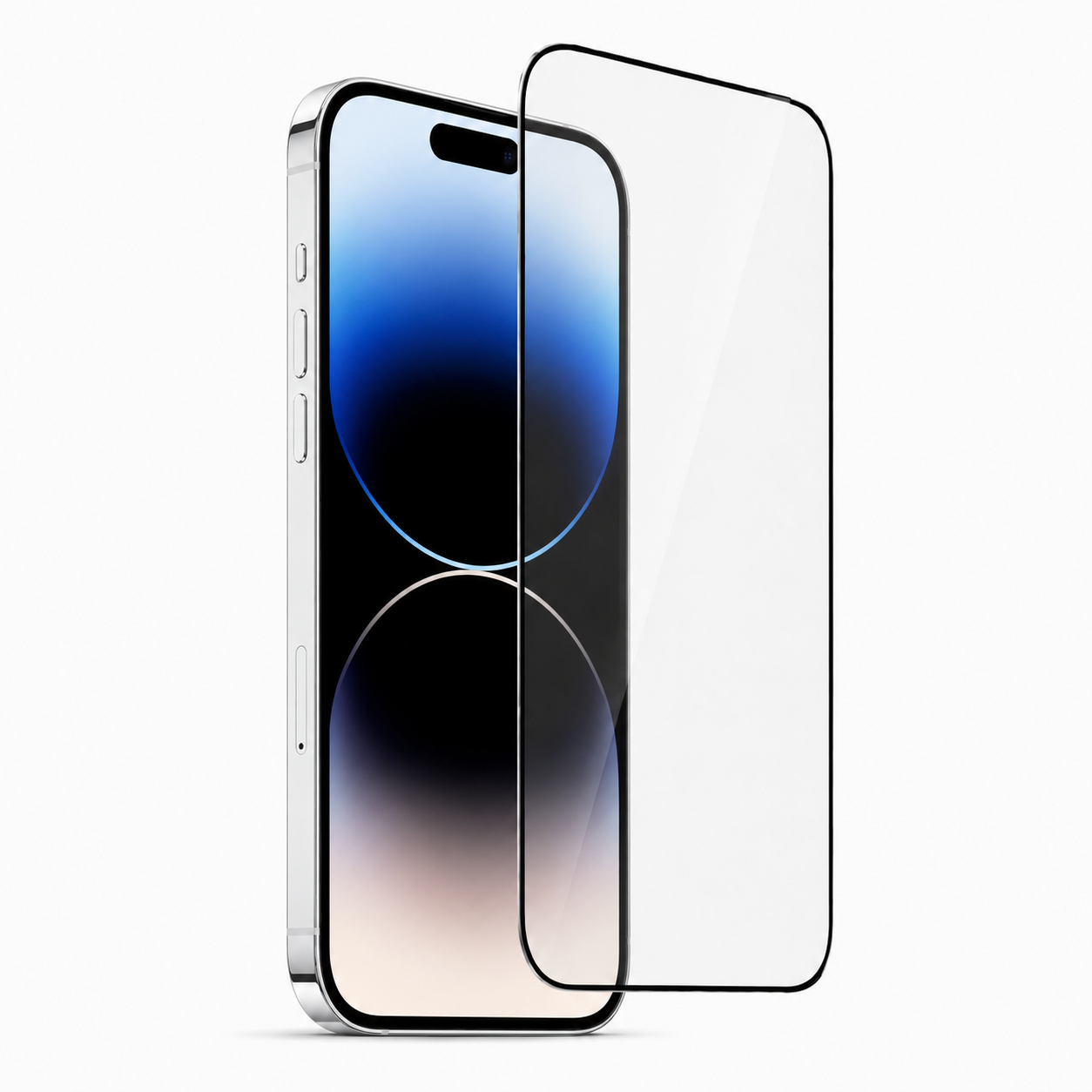 Mica Cristal Templado 9D Bordes Negros para iPhone 14 Pro Max