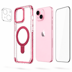 Funda MagSafe con Soporte para iPhone 15 Kit Protección Completa
