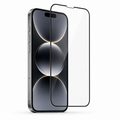 Mica Cristal Templado 9D Bordes Negros para iPhone 16 Pro