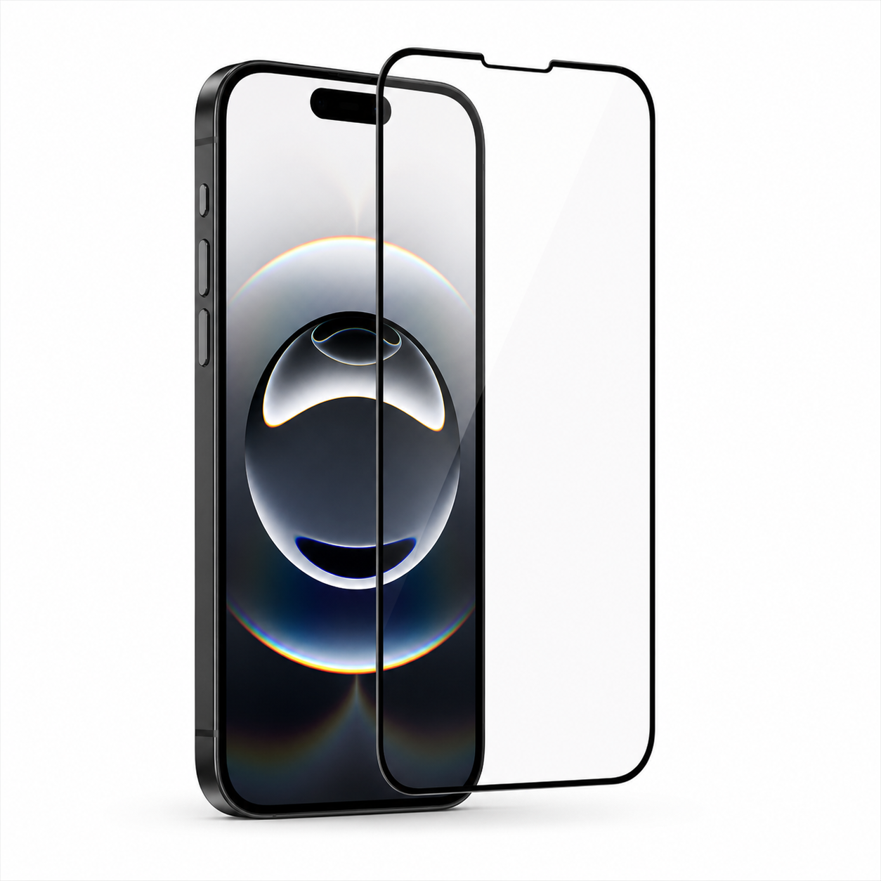 Mica Cristal Templado 9D Bordes Negros para iPhone 16e