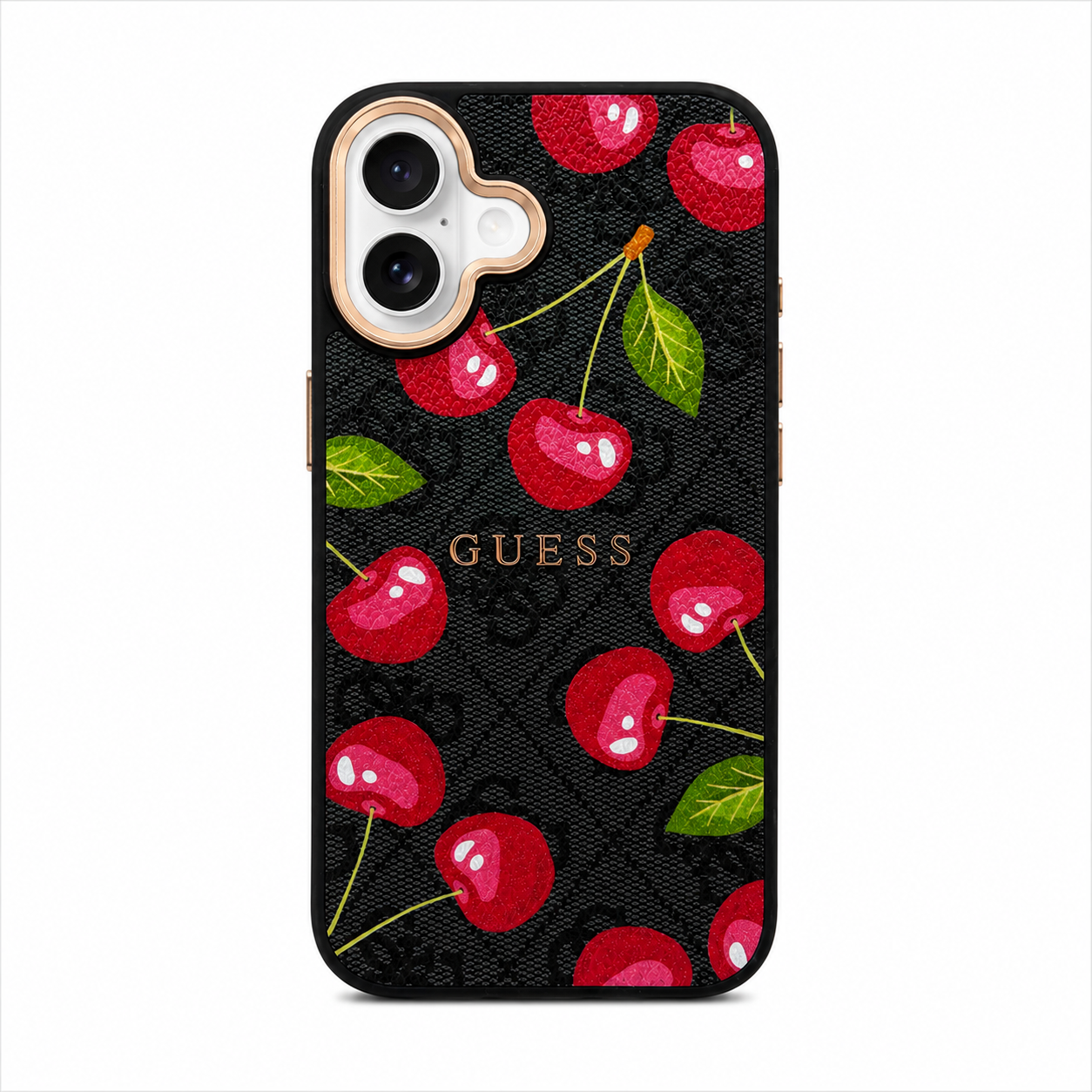 Funda Negro GUESS Cherry MagSafe iPhone 17