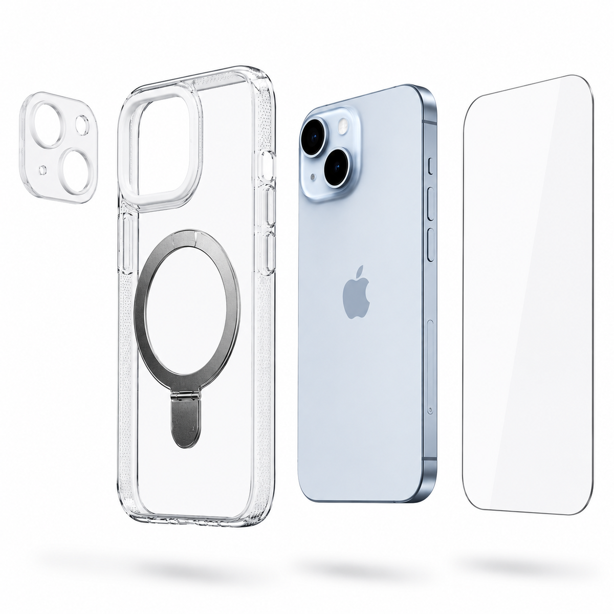 Funda MagSafe con Soporte para iPhone 15 Kit Protección Completa