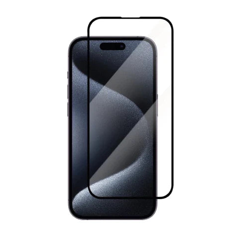 Mica Cristal Templado 9D Bordes Negros para iPhone 17 Pro