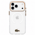 Funda Gold Blanco Lacoste MagSafe iPhone 17 Pro