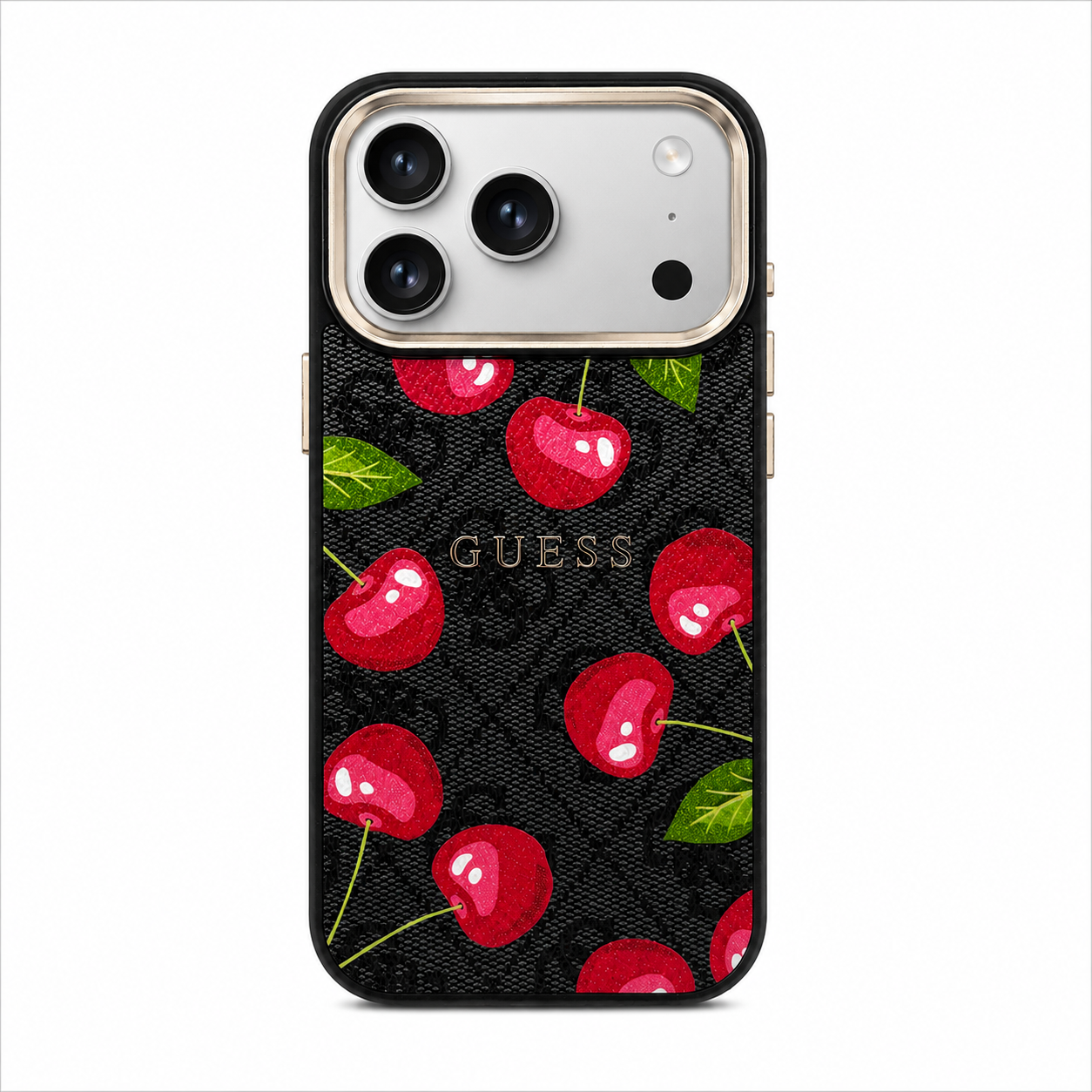 Funda Negro GUESS Cherry MagSafe iPhone 17 Pro